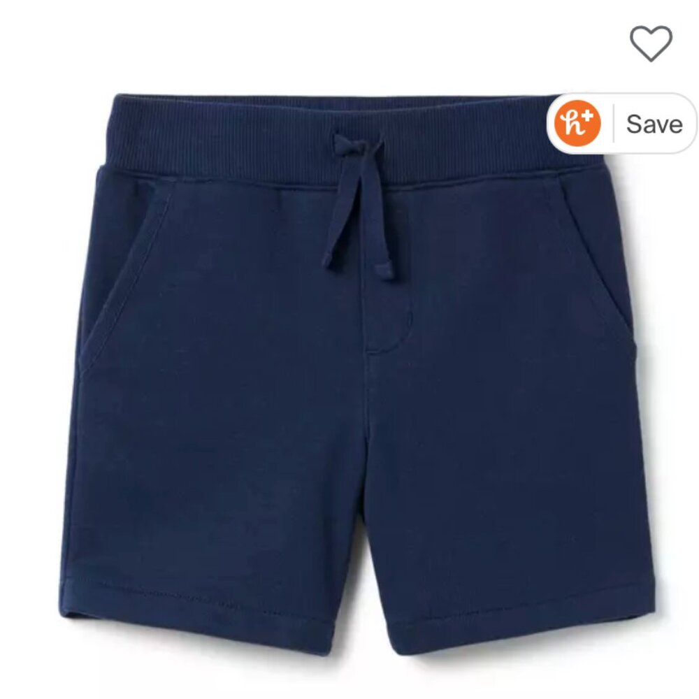 Janie and Jack - The French Terry Pull-On Short in Navy - 18-24m